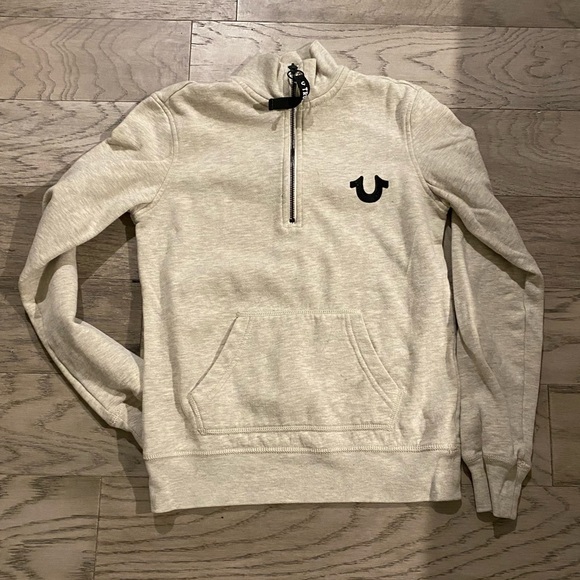 True Religion Quarter Zip Sweater - Picture 1 of 4